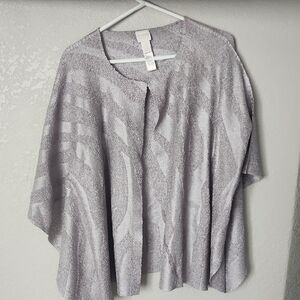 Chico's Gray Patterned Women's Top